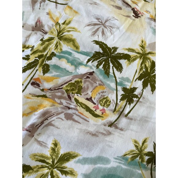Kona Kai Mens Hawaiian Shirt Tropical Palm Tree colorful Print - Size M Y2K - Picture 7 of 7